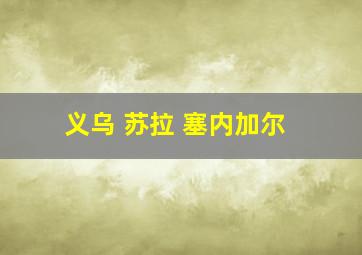 义乌 苏拉 塞内加尔